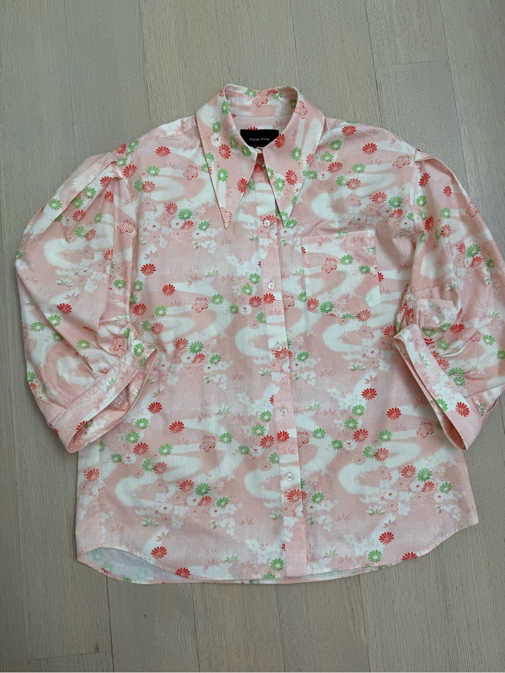Simone Rocha Floral Tunic Top - Picture 3 of 5
